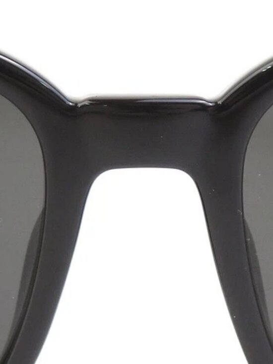 Auth GUCCI Sunglasses Black Plastic/Goldtone - e61705a main image 4